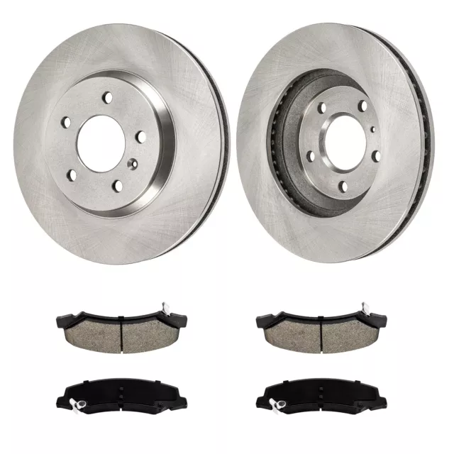 US Front Disc Brake Rotors Ceramic Brake Pads for 2006 - 2012 2013 Chevy Impala