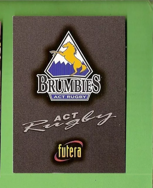 1996 Rugby Union  Card #67 Logo Card, Brumbies