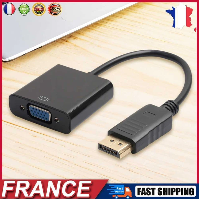 Nouveau 1080p DP Displayport mâle Câble d’adaptateur femelle convertisseur vidéo