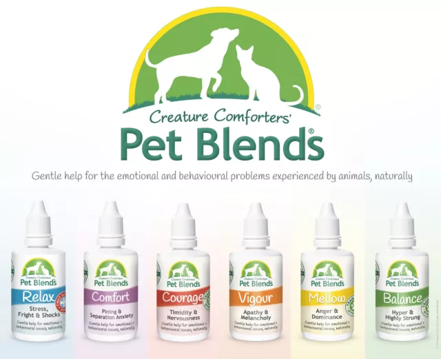 NATURAL PET REMEDY CALM FEAR ANXIETY SEPARATION ANGER Dog Cat Horse Pet Blends®