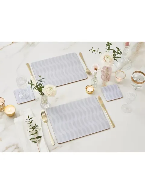 Pimpernel Eclipse Cork-Backed Placemats & Coasters, Set of 6 RRP £40.00