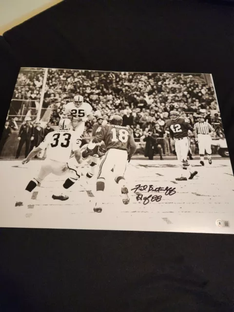 Fred Biletnikoff Oakland Raiders Signed 16x20 Photo Beckett