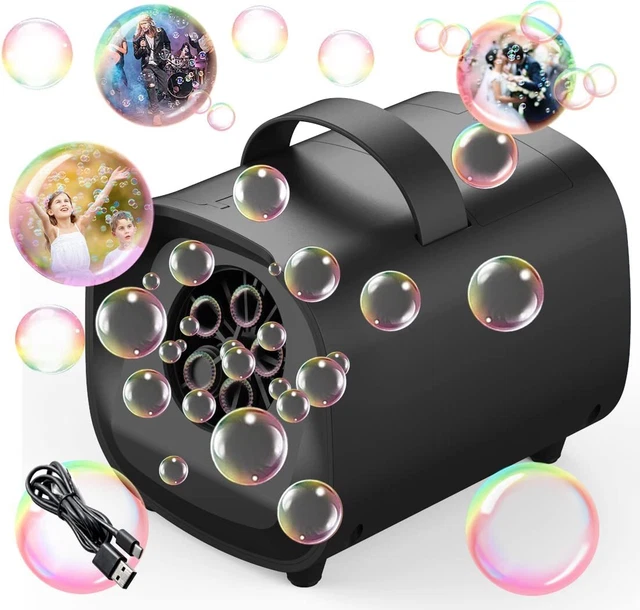 Professional Bubble Machine, Electric Bubble Toy for Kids/Wedding/Birthday/Chri