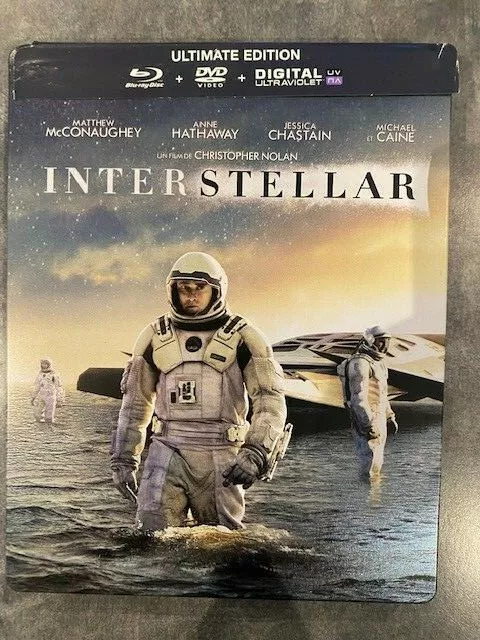 INTERSTELLAR de CHRISTOPHER NOLAN - STEELBOOK COLLECTOR - film en BLU-RAY zone B