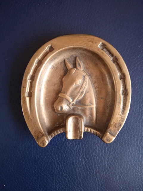 Étrier De Cheval Ancien – Laiton Et Fer – Pièce De Collection équestre