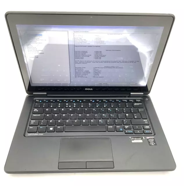 Dell Latitude E7250 Touch Screen Laptop 12.5" i5-5300U 5th Gen 8GB RAM 2.30 GHz