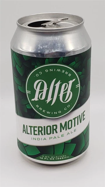 Craft Beer Can Alter Brewing Company Alterior Motive India Pale Ale IPA