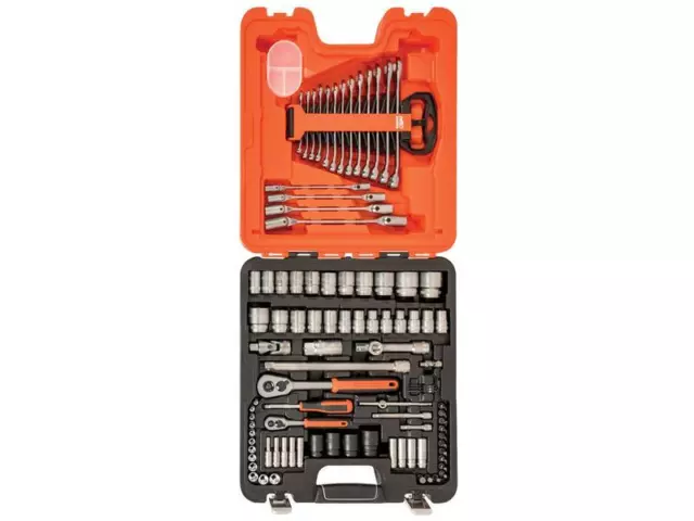 Bahco Metric Imperial 1/4" And 1/2"D Socket Spanner Set 94 Piece S87+7