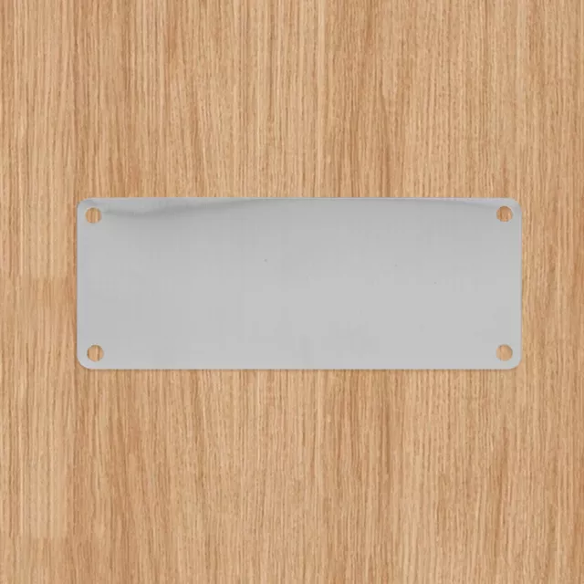 10 piezas placa de identificación multifunción letrero de metal en blanco dedicado al