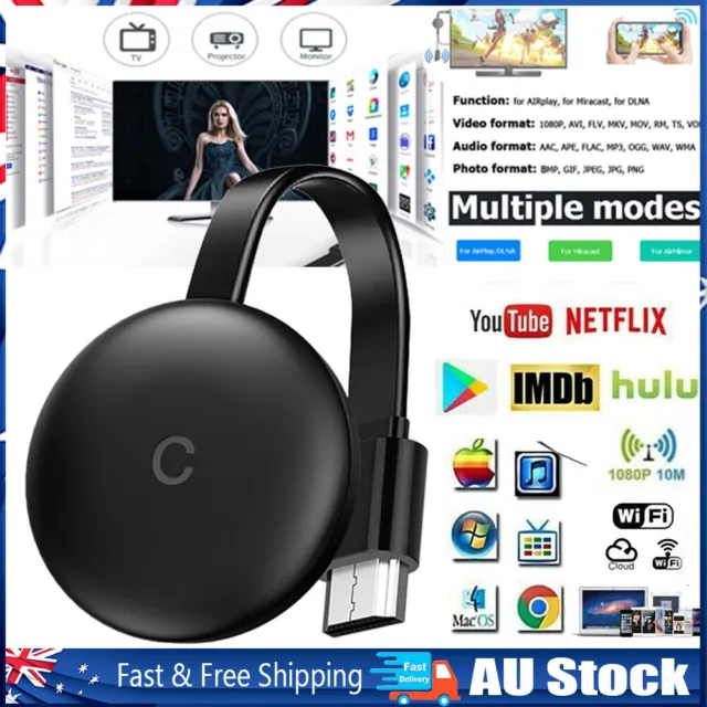 For Chromecast HDMI Wireless Display TV Dongle Dual Band Display Receiver Video