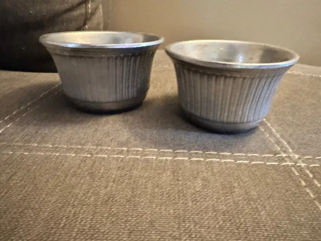 See Of 2~Pewter Bon Chef -Augusta NJ- Small Bowls