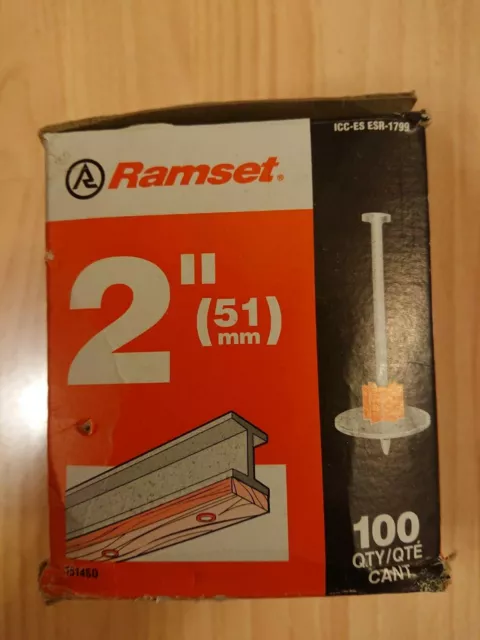 Ramset Powder Fastening Systems 1514SD 100pk 2" Washered Pins