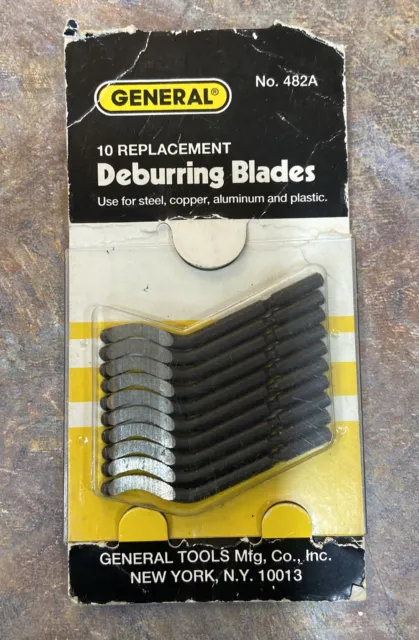 General Deburring Blades 10 Replacement Blades Per Package.  No. 482A