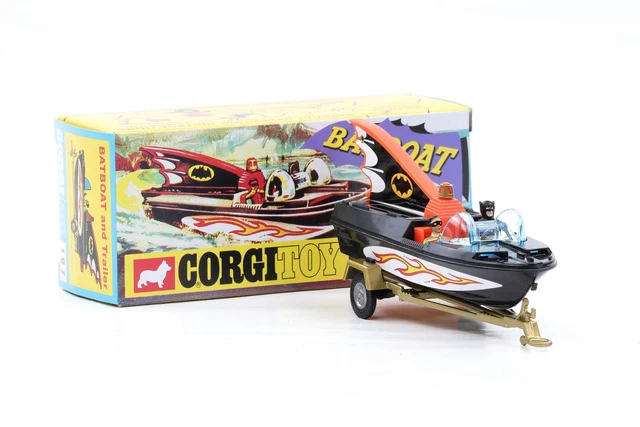 Set Batman Batmobile + Bateau + Remorque Pin Pin Toys – 1979, Design Azrak Hamway