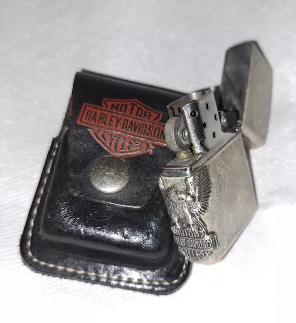 Briquet Tempete ZIPPO HARLEY DAVIDSON COLLECTOR moto motard rare fonctionne V X