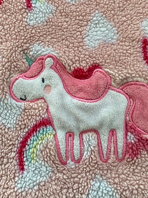 Manta de seguridad Baby Gear Lovey Sherpa unicornio blanco rosa difícil de encontrar