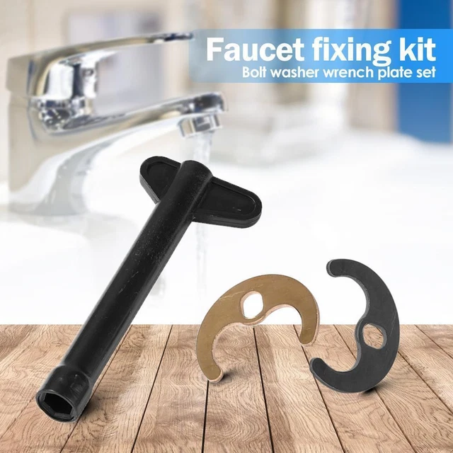 Rubinetto rubinetto kit raccordo fissaggio bullone lavatrice piastra chiave set strumenti staffa cucina