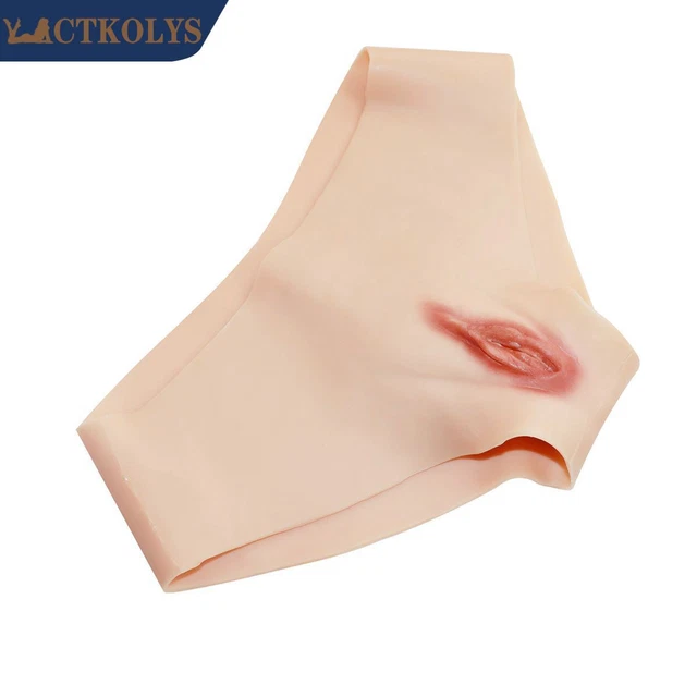 CTKOLYS Men Silicone Fake Vagina Panties Hiding Gaff Panty