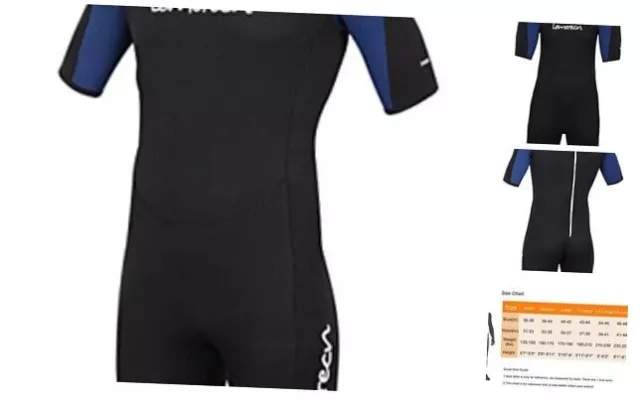 Wetsuits Adult's Premium Neoprene Diving Suit 3mm Medium Men's Black+Blue