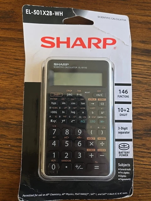 Calcolatrice Scientifica Sharp EL 501XB-WH - 131 Funzioni - Display 10 Cifre - Bianca - Foto 4