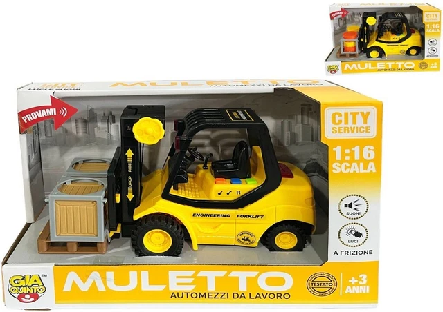 Camion De Pompiers DRIVEN WH1007Z – Échelle Amovible Pivotante à 360°, Lumières Et Sirènes, Portes Ouvrantes – Jouet Robuste Pour Enfants Dès 3 Ans