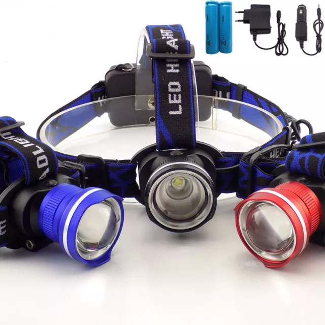 18650 LED Headlamp Zoom head Light Lamp Torch Headlight Flashlight Camping