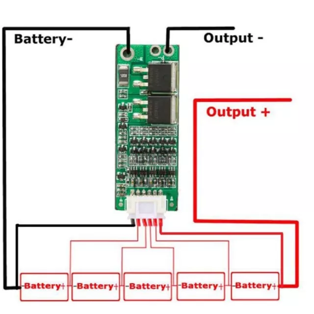 5S��15A Li-ion Lithium Battery BMS Charging Protection Board Protection Circuit