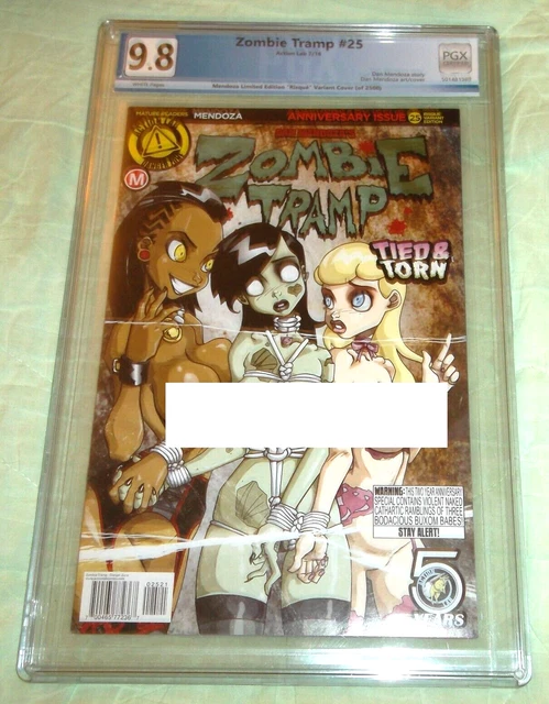 Action Lab ZOMBIE TRAMP (2016) #25 PGX 9.8 Mendoza Risque Variant Cover