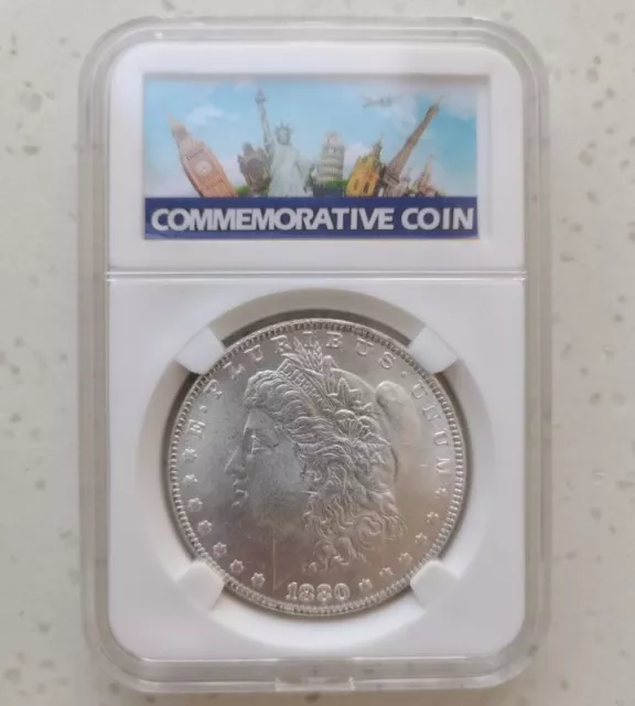 Uncirculated 1880-S San Francisco Mint Silver Morgan Dollar $1 Coins