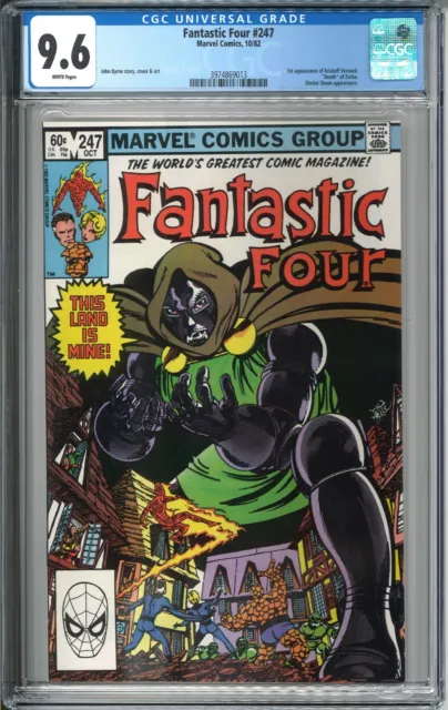 Fantastic Four #247 CGC 9.6 NM+ WP 1982 Marvel Comics Byrne 1st Kristoff Vernard