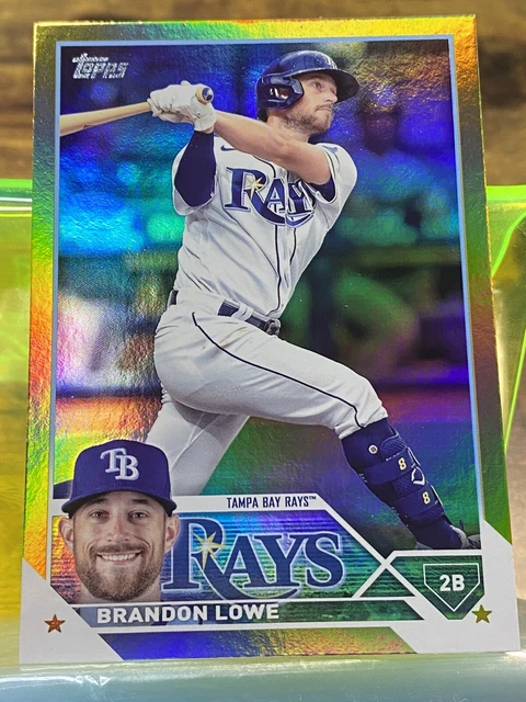 2023 Topps Series 1 Brandon Lowe #36 Gold Foil Parallel Tampa Bay Rays