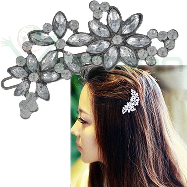 8 PCS FORCINA Di Fiori Fermaglio Per Con Strass Della Sposa Spirale EUR