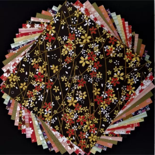 Sakura Cherry Blossom Flower YUZEN JAPANESE ORIGAMI PAPER Chiyogami 10dsg 14.5cm