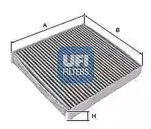 54.103.00 UFI Actif Carbone Filtre Intérieur Cabine Air Filtre Rechange LAK142,