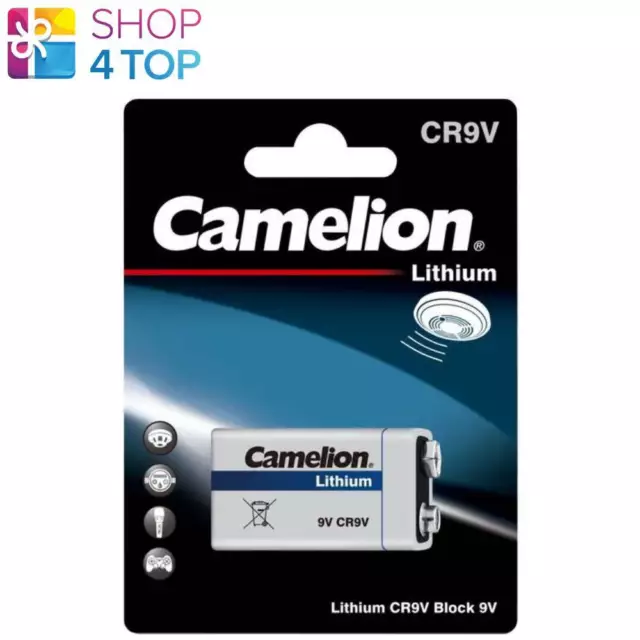 Camelion 9V Batterie Lithium CR9V 1200mAh 6LR61 6LR21 MN1604 1BL Exp 2031 Neuf