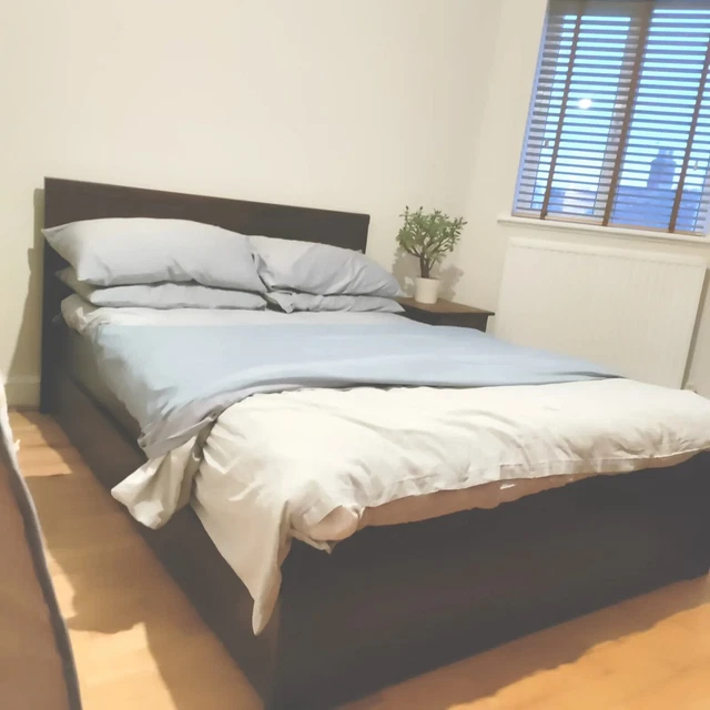 IKEA DOUBLE BED Frame with Four Drawers £60.00 PicClick UK