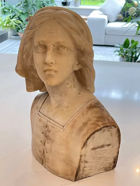 Marble Bust  Sculpture Classical Maiden antique French 37cm 19th century