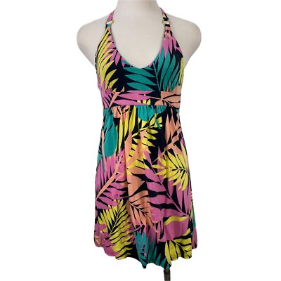 Victoria's Secret Bra Top Tropical Multicolor Halter Beach Dress Women's Size SP