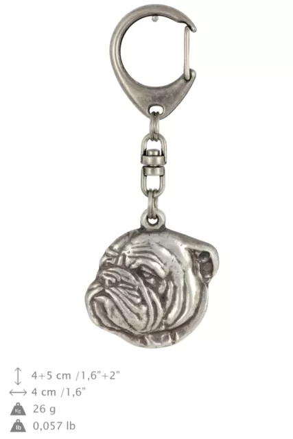 Englische Bulldogge Schlüsselanhänger ART-DOG, Limited Edition