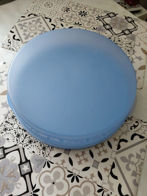 TUPPERWARE PICHET À soupe rond 1.4 litre vintage vert bleu EUR 15,00 - FR
