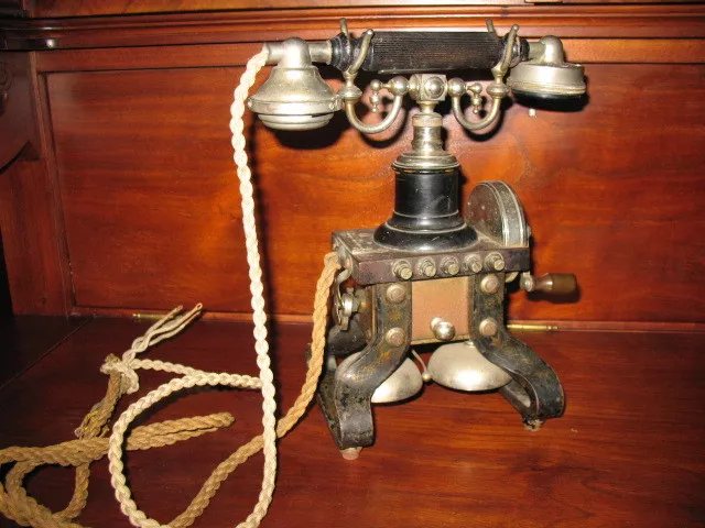 Skeletttelefon Ericsson Telefon um 1900 selten Sammler Bastler