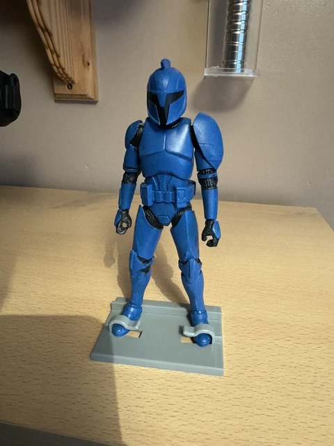 Star Wars Clone Wars Black Series 6"" pollici personalizzato commando trooper & stand