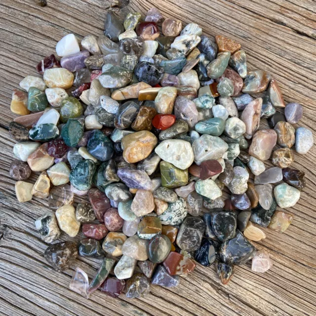 1LB JUMBO Mixed Polished Rocks Tumbled Stones Gemstone Lot Healing and Reiki