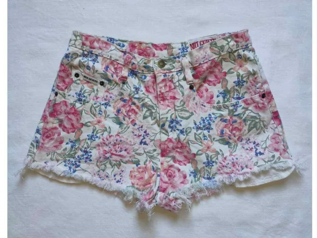 Vintage 80's Size 4-6? Floral denim cut off shorts calvin tommy levis wrangler