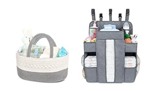 Diaper Caddy Organizer for Baby Boy and XL Hanging Diaper Caddy Organizer for
