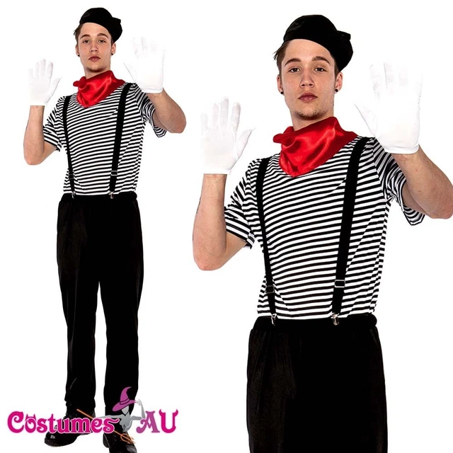Mime fancy dress costume Clearance