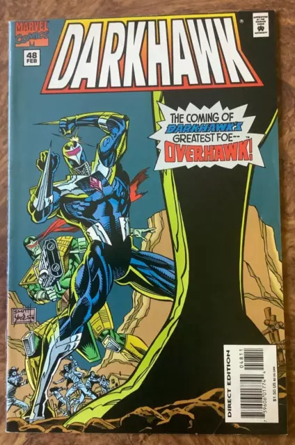 Darkhawk 48 VF/NM 1st Overhawk Low Print Run Marvel Comics 1995