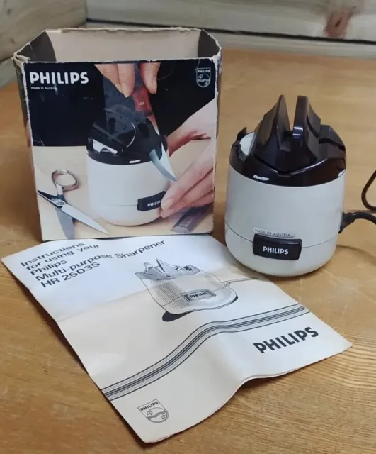 Afilador multipropósito Philips HR 2503S - tijeras cuchillos cinceles destornilladores