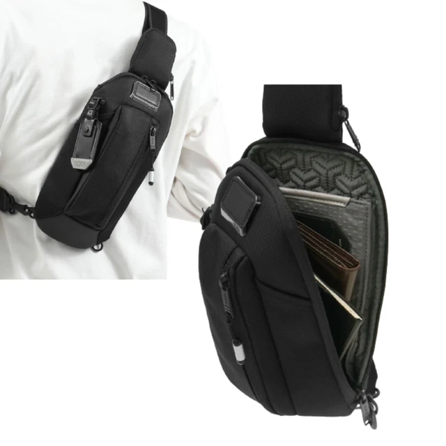 Tumi body bag ALPHA BRAVO ESports Pro Sling Black diagonal vertical nylon