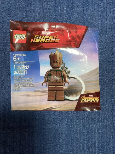 Lego Minifigure Teen Groot Keychain Marvel Super Heroes Avengers New! 5005244